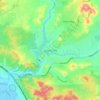 Mapa topográfico Canyon Lake, altitud, relieve