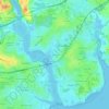 Mapa topográfico Le Scarh, altitud, relieve
