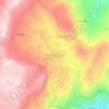 Mapa topográfico Mantalongon, altitud, relieve