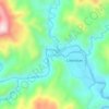 Mapa topográfico Sabangan, altitud, relieve