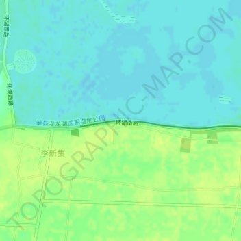 Mapa topográfico 鱼跃龙门, altitud, relieve