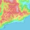 Mapa topográfico Isasco, altitud, relieve