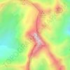 Mapa topográfico Pic du Béal Traversier, altitud, relieve