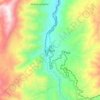 Mapa topográfico Dagua, altitud, relieve