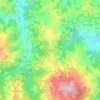 Mapa topográfico Pantane, altitud, relieve