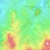 Mapa topográfico Le Piny Haut, altitud, relieve