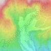 Mapa topográfico Les Makes, altitud, relieve