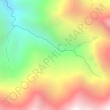 Mapa topográfico Numba, altitud, relieve
