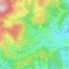 Mapa topográfico Drevard, altitud, relieve