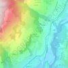 Mapa topográfico Les Girauds, altitud, relieve