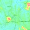 Mapa topográfico Karkala, altitud, relieve