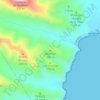 Mapa topográfico Jacomar, altitud, relieve