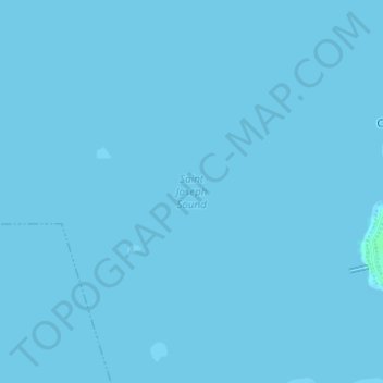 Mapa topográfico Saint Joseph Sound, altitud, relieve