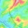 Mapa topográfico Le Courtil des Sept Mesure, altitud, relieve