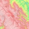 Mapa topográfico Provincia de Huancayo, altitud, relieve