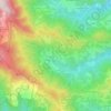 Mapa topográfico Giovagallo, altitud, relieve