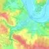 Mapa topográfico Le Maine Léze, altitud, relieve