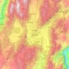 Mapa topográfico 丽江市, altitud, relieve