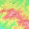 Mapa topográfico Elsenborn, altitud, relieve