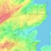 Mapa topográfico Les Vaux Grapins, altitud, relieve