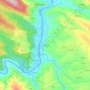 Mapa topográfico Ronqueira, altitud, relieve