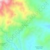 Mapa topográfico La Estrella, altitud, relieve