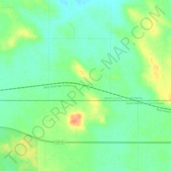 Mapa topográfico Petrel, altitud, relieve