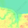 Mapa topográfico Adriano, altitud, relieve