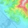 Mapa topográfico Metati Rossi Alti, altitud, relieve