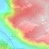 Mapa topográfico урочище Чичкегыр, altitud, relieve