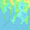 Mapa topográfico Le Lano, altitud, relieve