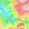 Mapa topográfico Féchy, altitud, relieve