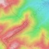 Mapa topográfico Крученая, altitud, relieve