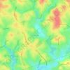 Mapa topográfico Marsh Creek, altitud, relieve