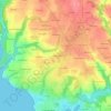 Mapa topográfico La Villeneuve, altitud, relieve