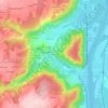 Mapa topográfico Le Chavanat, altitud, relieve