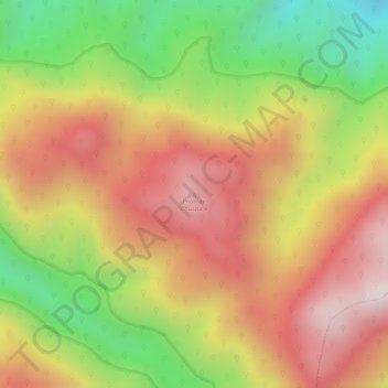 Mapa topográfico Pilón de Chuspare, altitud, relieve