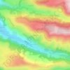 Mapa topográfico Ribouzou, altitud, relieve