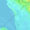 Mapa topográfico Marennes-Plage, altitud, relieve