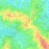 Mapa topográfico Les Brosses, altitud, relieve