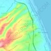 Mapa topográfico Fonte Serpe, altitud, relieve