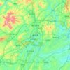 Mapa topográfico 遵义市, altitud, relieve