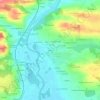 Mapa topográfico La Haye, altitud, relieve