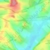Mapa topográfico Winterbourne Down, altitud, relieve