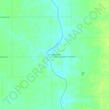 Mapa topográfico Chicken Bristle, altitud, relieve
