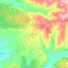 Mapa topográfico Lagoa da Pedra, altitud, relieve
