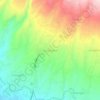 Mapa topográfico Sukamekar, altitud, relieve
