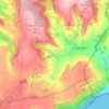 Mapa topográfico Holcombe, altitud, relieve