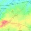 Mapa topográfico Ganzig, altitud, relieve