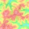 Mapa topográfico Cianorte, altitud, relieve